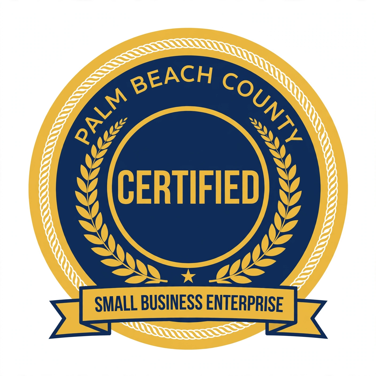 Palm Beach County Certified Small Business Enterprise seal